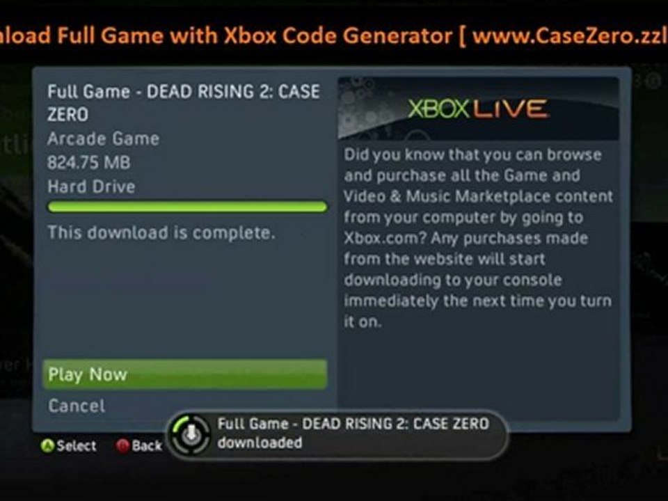 Dead Rising 2 Case Zero (XBLA) Download Full Game with Proof