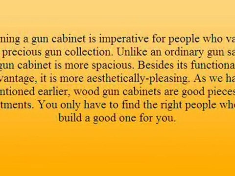 Gun Cabinets - Wood Gun Cabinets