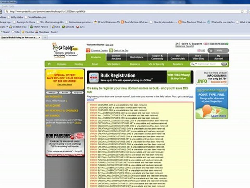 Using the Google Keyword Tool to find domains Pt 3