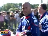 Zidane s'entraîne avec les Bleus à Clairefontaine