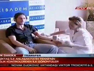 Fatih Tekke sağlık kontrolünden geçti