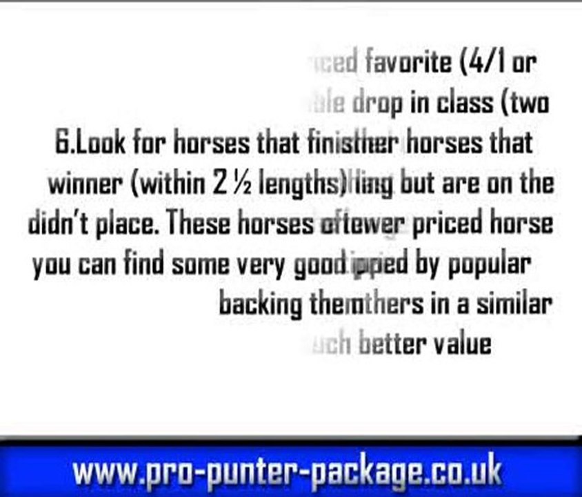7 Tips To Picking A Winning Horse