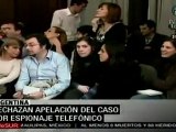 Rechazan apelación del caso por espionaje telefónico en Bu