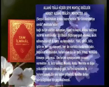 Allahü teâlâ hiçbir şeye muhtaç değildir-1
