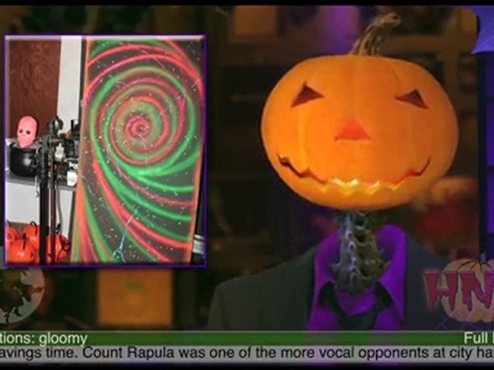 Glowing Halloween Decorating with Black Light