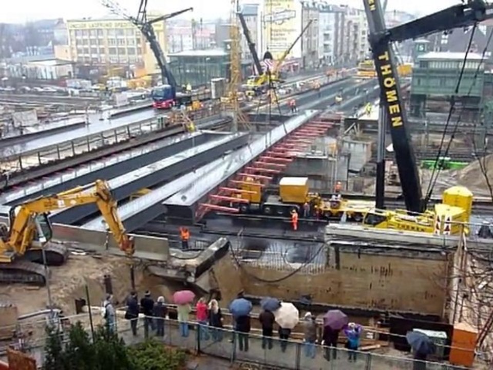 Bridge construction Berlin Spandauer Damm