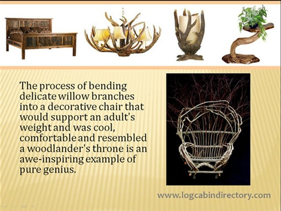 Log Home Furniture: Rustic Decor and Sushi - It is more than