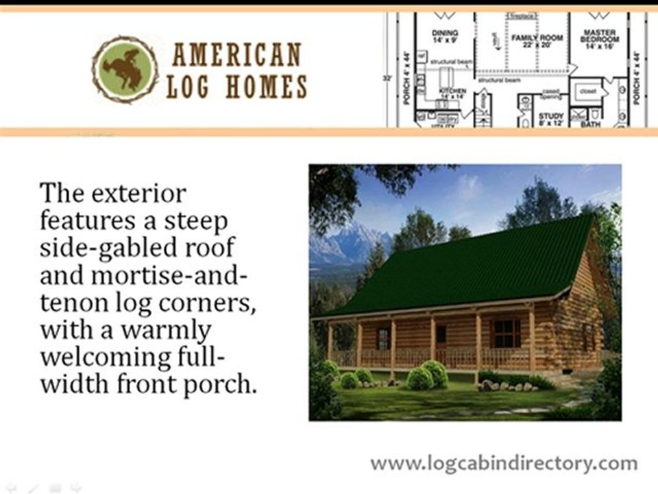 Log Home Floorplan Showcase-The Aspen by American Log Home