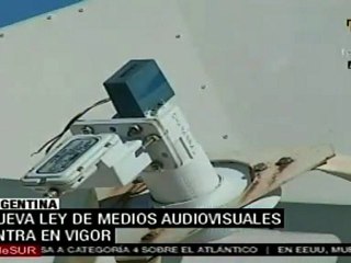 Argentina: entra en vigor polémica ley de medios