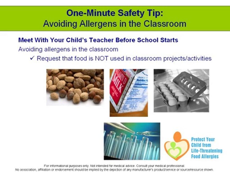 Back to school with food allergies, avoiding allergens