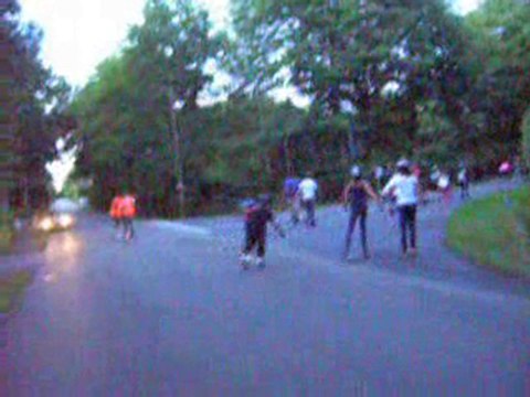 Rando-roller 2010 : les participants en plein effort !