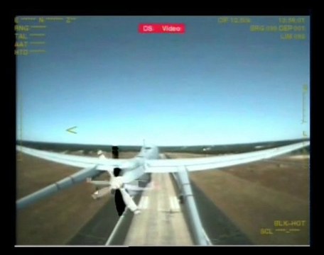 Décollage du drone Harfang