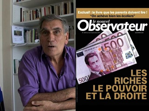 Dans l'Obs : les riches, le pouvoir et la droite
