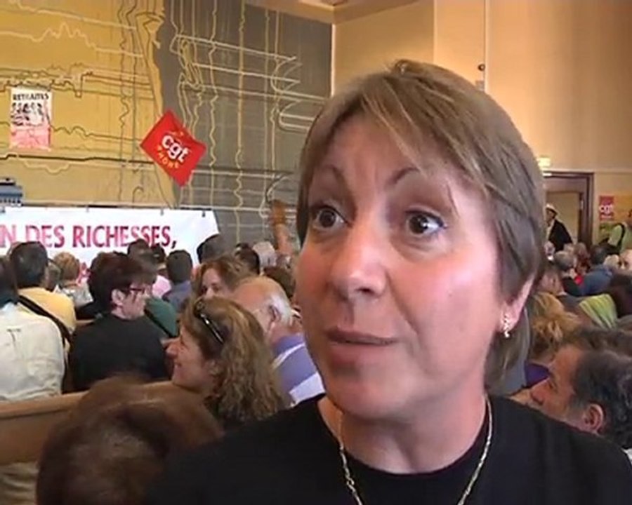 Meeting de rentrée de la CGT à Lyon