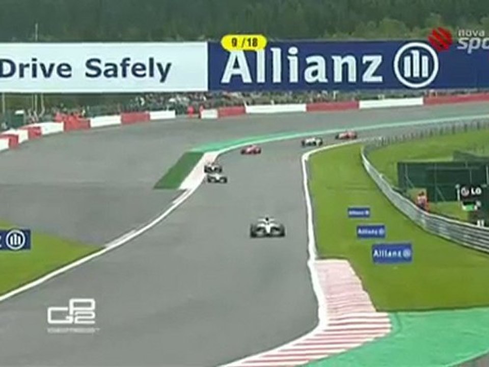 2nd restart 2010 GP2 Rd08 Spa Race 2