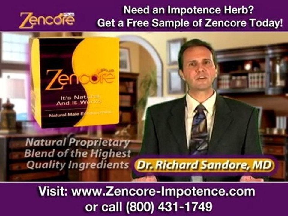 Natural Cure for Impotence, Try Zencore's Two for One Offer