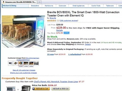 Breville Smart Toaster Oven -Gourmet BVO800XL