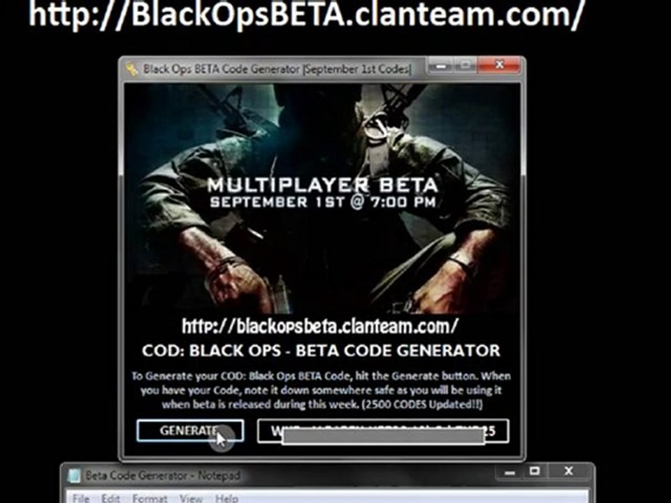 Black Ops Beta Signup Leaked Multiplayer Code Generator FREE
