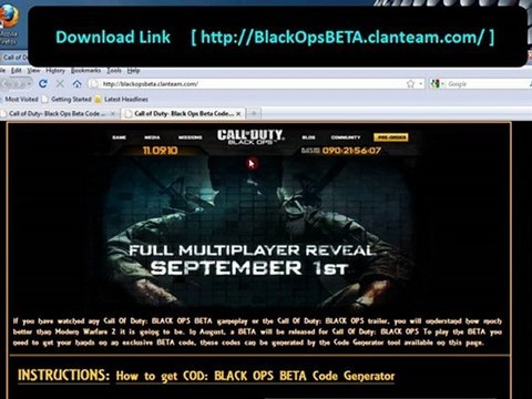 Black Ops Beta Multiplayer reveal First Link for Steam Codes