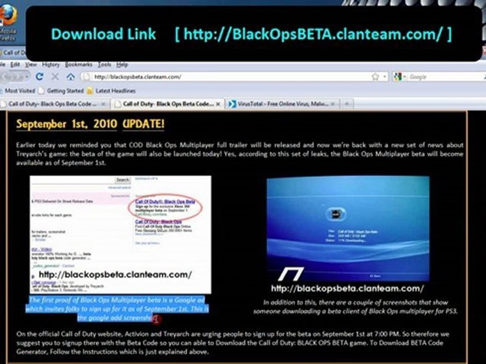 FREE CALL OF DUTY BLACK OPS BETA CODES (Beta Code Generator)