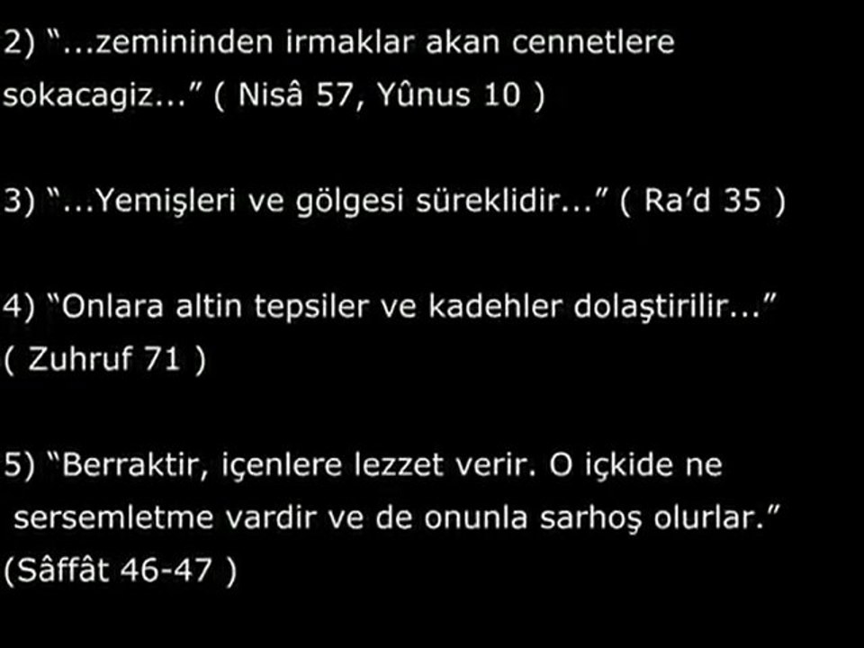 AYETLERLE CENNET NASIL BİR YERDİR