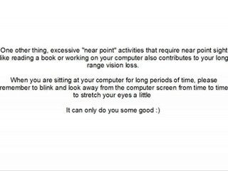 Improve Your Eyesight Naturally - 4 Simple Actions