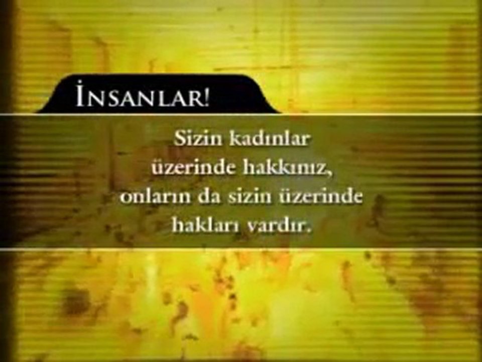 Peygamber Efendimizin (s.a.v.) Veda Hutbesi