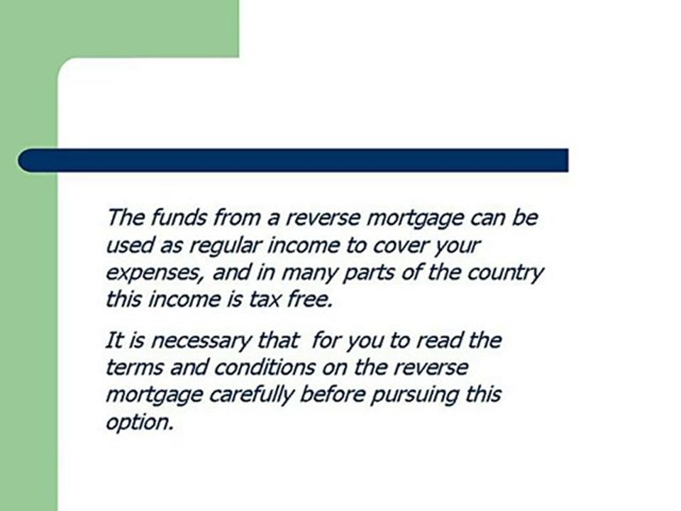 A Reverse Mortgage To Use