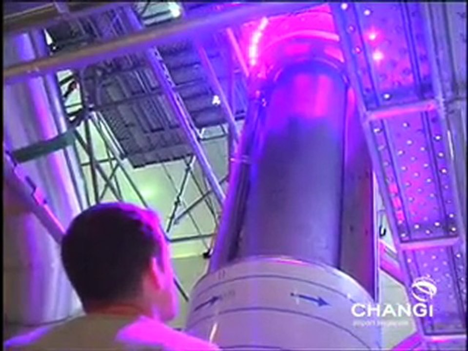 Singapore, uno scivolo all'aeroporto di Changi