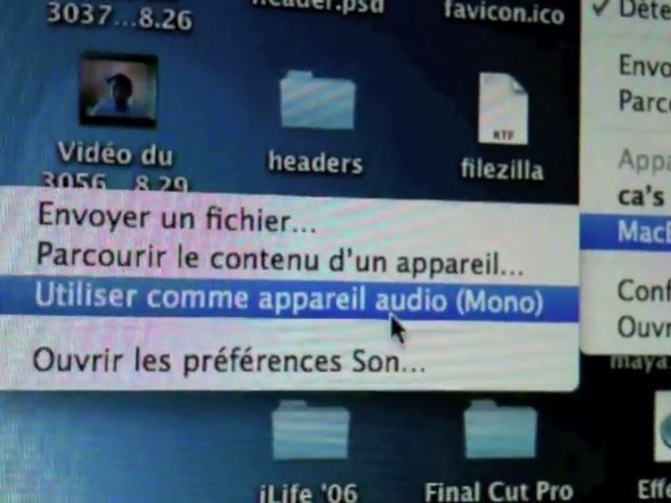 Envoyer des fichiers entre Mac via leurs Bluetooth