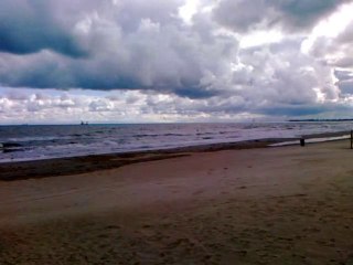 Strong wind - Baltic sea, Sopot