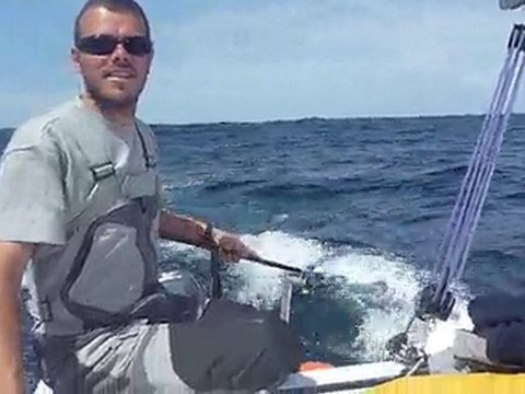 Trimaran Astus 22 les Héaux de Bréhat sous spi