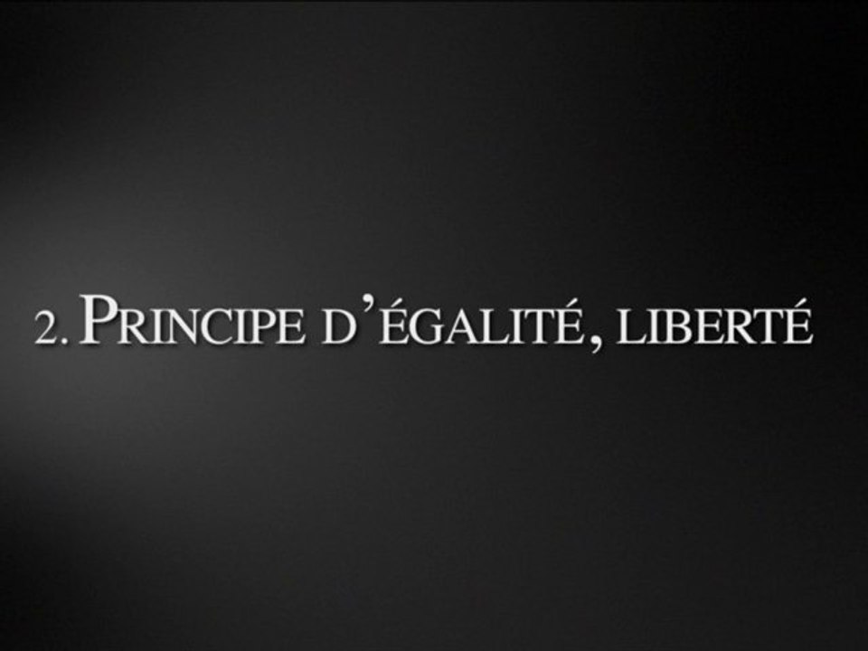 Quelles valeurs républicaines ? Principe d'égalité 2/4