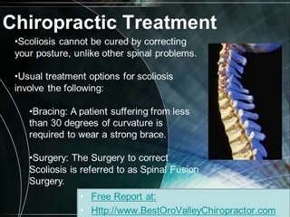 Oro Valley Chiropractic care for Scoliosis
