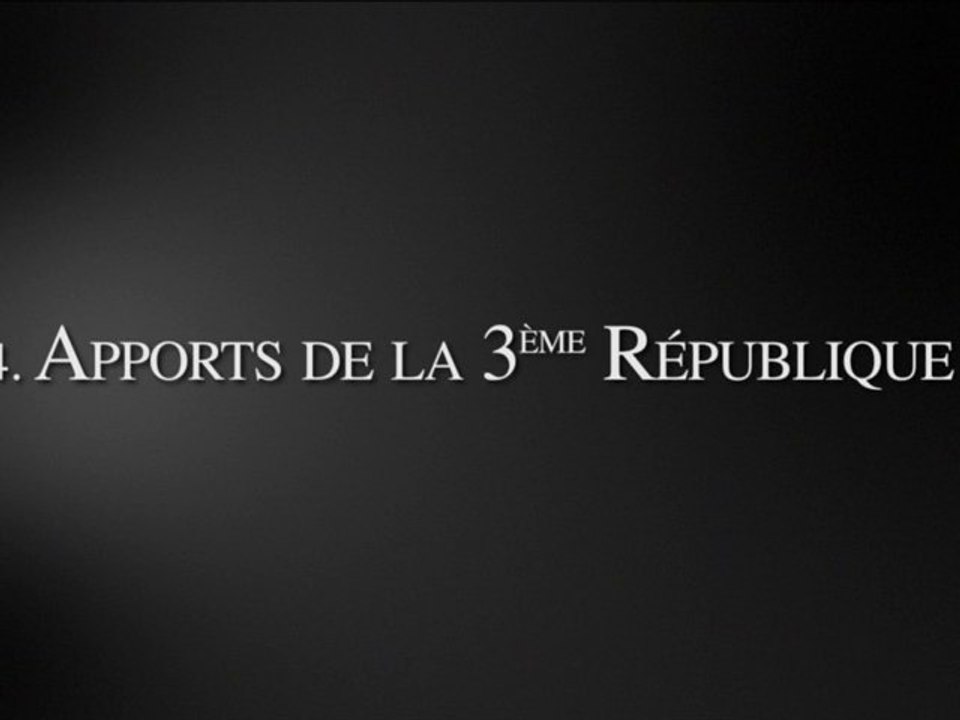 Quelles valeurs républicaines ? 3ème République 4/4