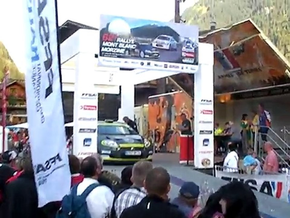 Rally MtBlanc-Morzine 2010 Podium Jour 1