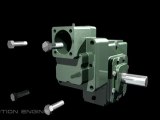 Animação 3D montagem de redutor de velocidade
