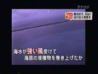 2010年9月3日のフジテレビの5.5kmの謎の巨大渦巻き