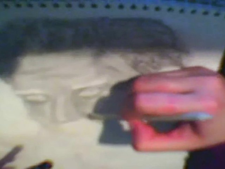 Speed Drawing David Boreanaz (Pam's ArtWork 2010)