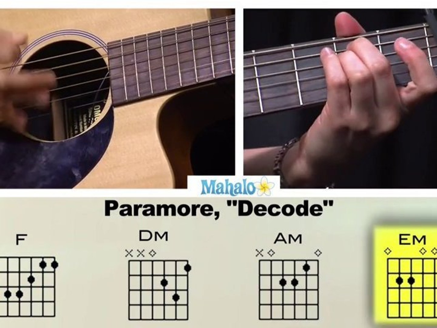 How To Play Decode By Paramore On Guitar - video Dailymotion