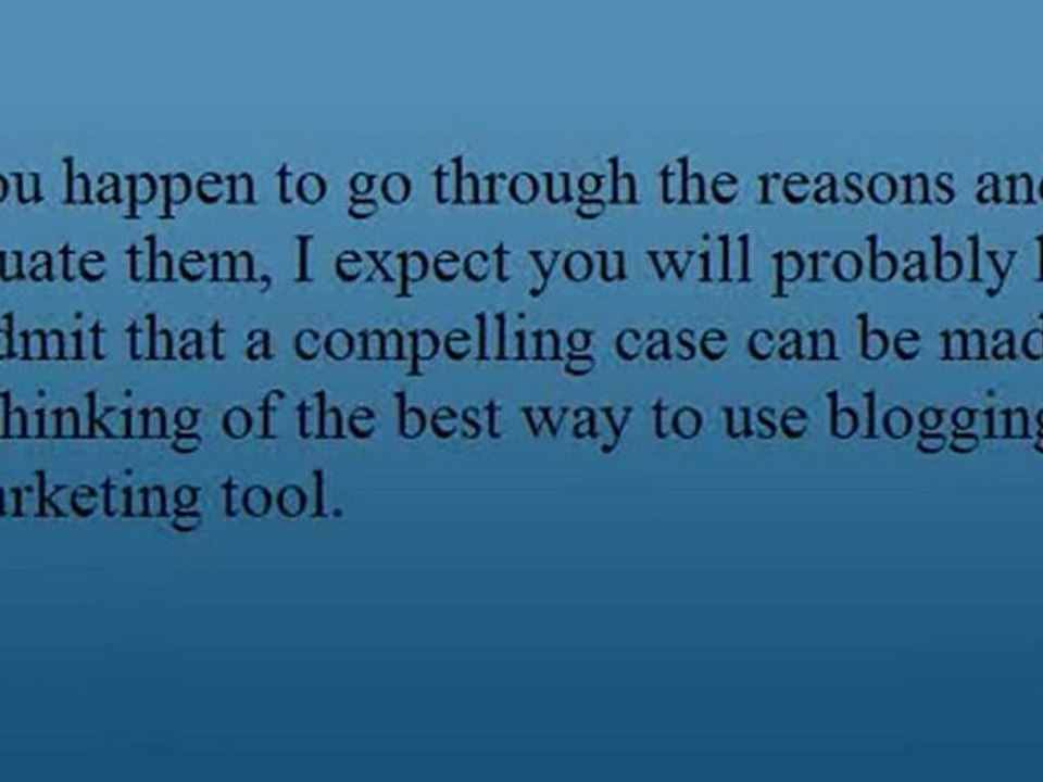 5 Golden Reasons You Should Use Blogging As A Marketing Tool