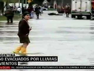 Crece el río de la Plata en Argentina, 450 evacuados