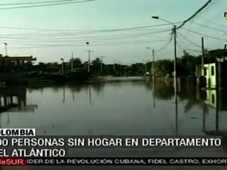 Se desborda río Magdalena en Colombia