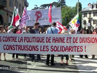 Manifestation contre "la xénophobie d'Etat" à Chambéry