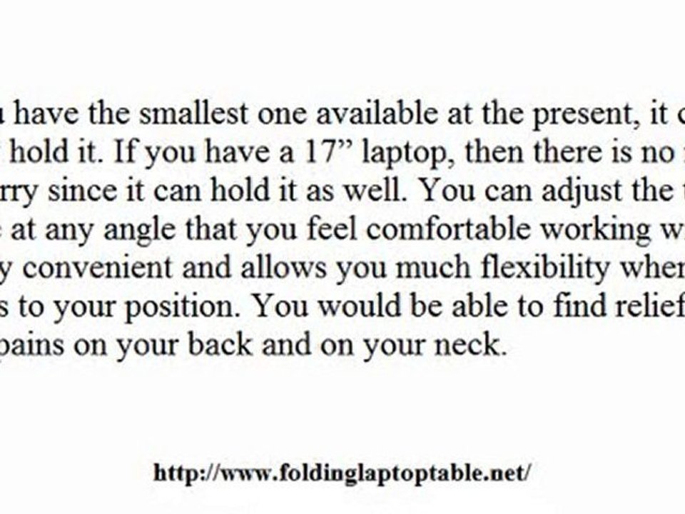 Folding Laptop Table