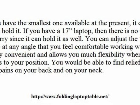 Folding Laptop Table