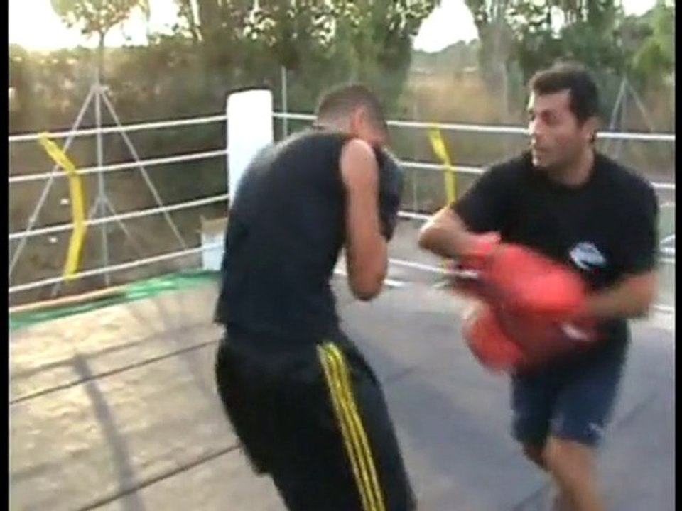 Entrainement boxe anglaise été 2008 Khaled