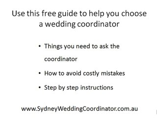 Sydney Wedding Coordinator - How To Find Sydney's Best Wedd