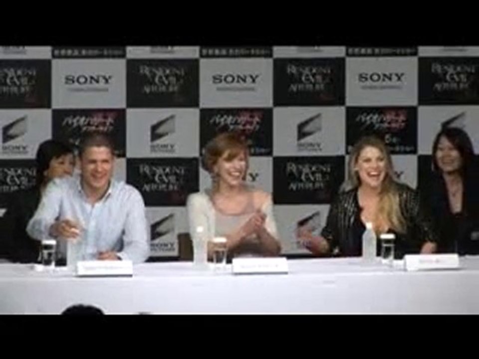 Resident Evil Afterlife Press Conference in Tokyo #1