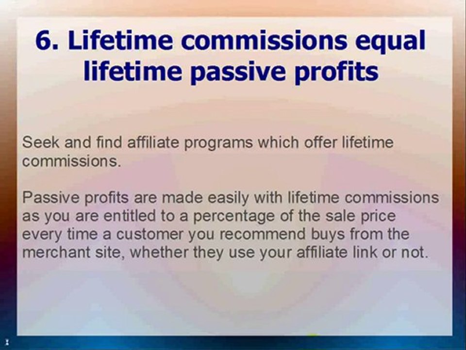 10 Tips For Passive Affiliate Profits